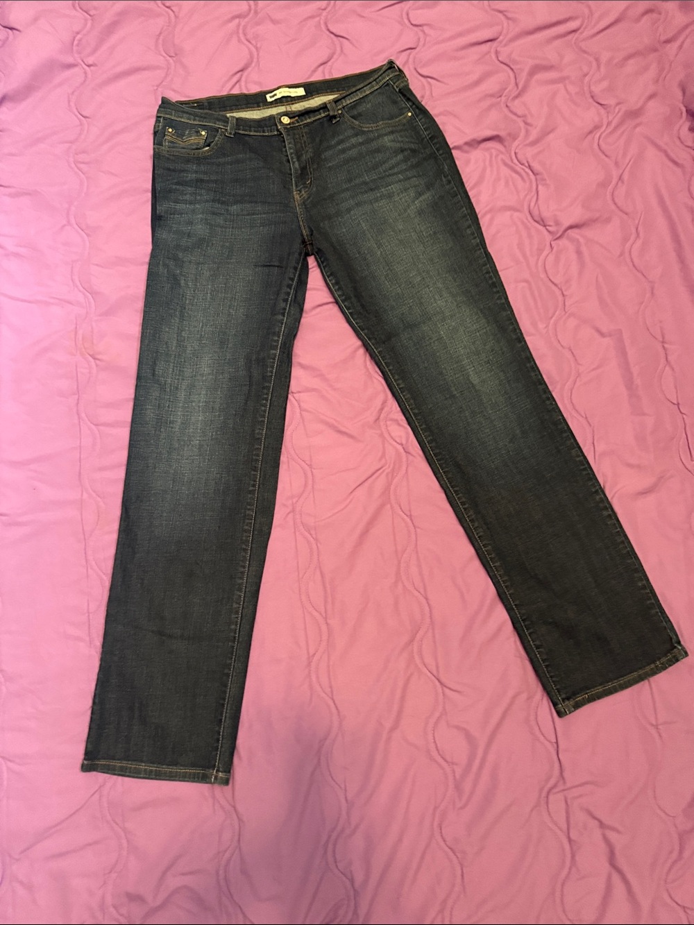 Levi's Women's Dark Blue Straight Leg Jeans